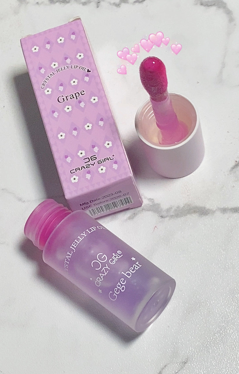 Crystal jelly lip oil