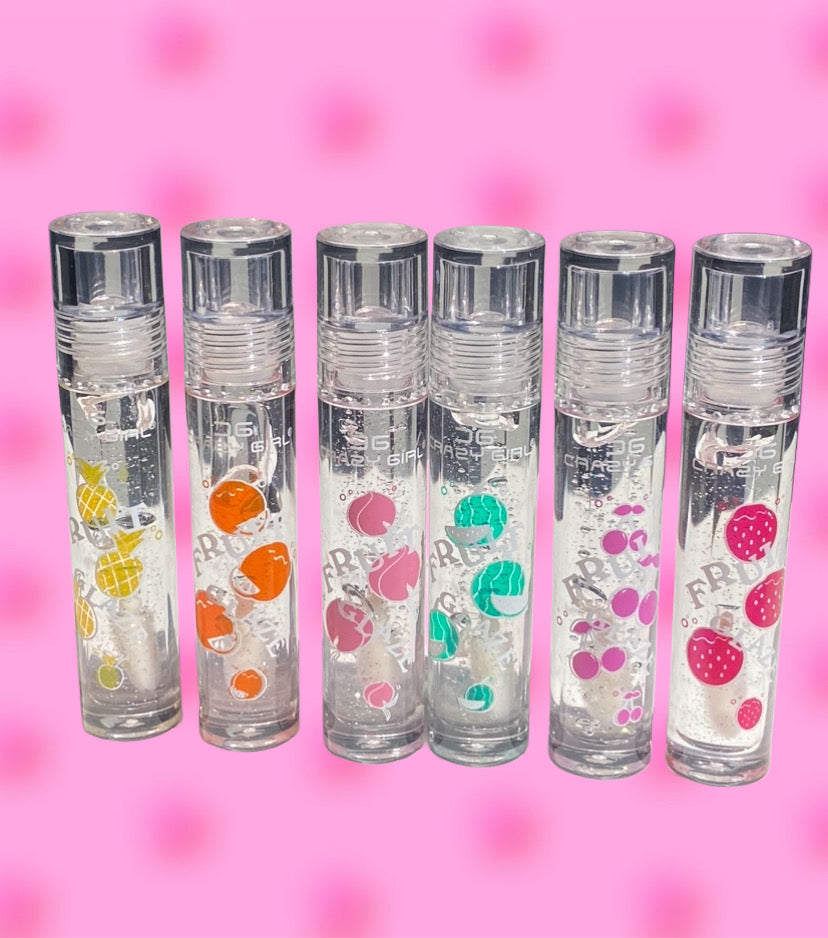 Fruit transparent shimmer lipgloss